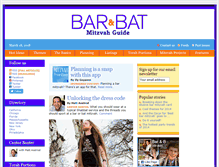 Tablet Screenshot of barbatmitzvahguide.com